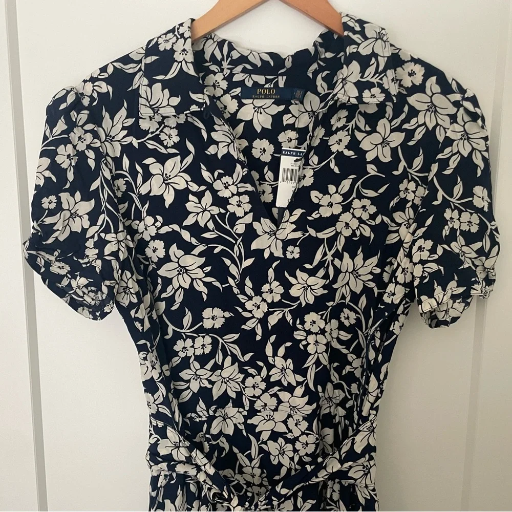 Polo Ralph Lauren Floral A-Line Midi Dress NWT - Picture 3 of 16